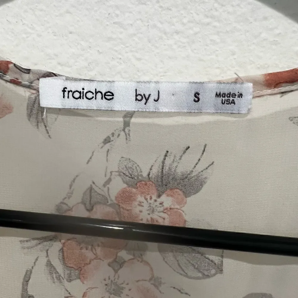 Fraiche By J Floral Print Chiffon Blouson Dress - Picture 4 of 4